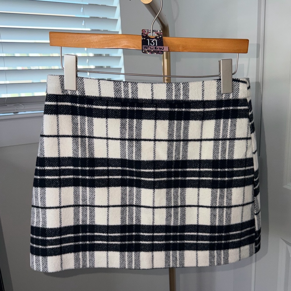 131. Forever 21 Classic Black & White Plaid Mini Skirt